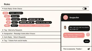 Gorgias live Chat screenshot