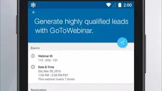 GoToWebinar screenshot