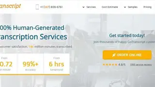GoTranscript screenshot