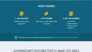 GoTranscript screenshot