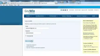 GovWin IQ screenshot