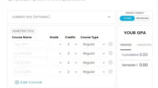 GPA Calculator screenshot