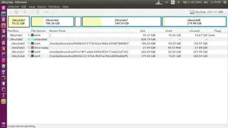 GParted screenshot
