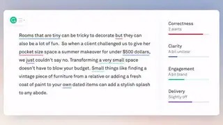 Grammarly screenshot