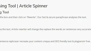 Grammica Paraphrasing Tool screenshot