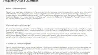Grammica Paraphrasing Tool screenshot