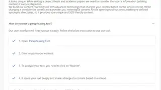 Grammica Paraphrasing Tool screenshot