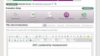 Grapevine Evaluations screenshot