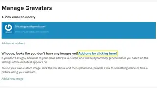 Gravatar screenshot