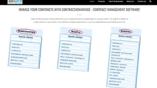 Great Minds Software Contract Advantage screenshot