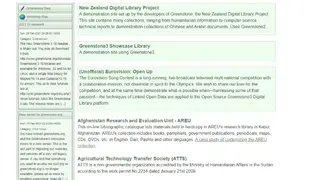 Greenstone Digital Library screenshot