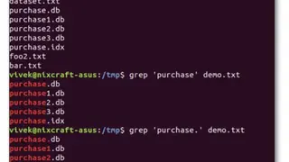Grep screenshot