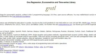 Gretl screenshot