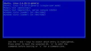 Grub2 screenshot