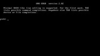 Grub2 screenshot
