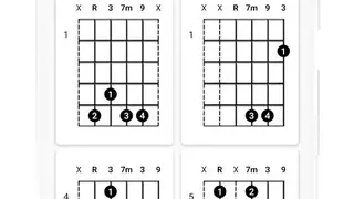 Guitar chord finder screenshot