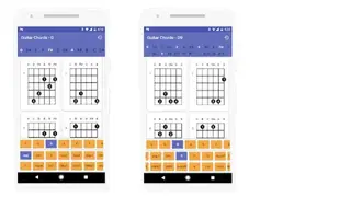 Guitar chord finder screenshot