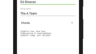 Guitar chords and tabs screenshot