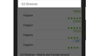 Guitar chords and tabs screenshot