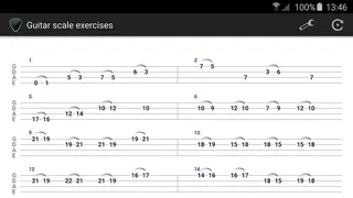 Guitar scale exercises screenshot