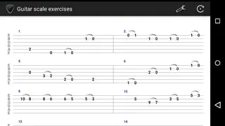 Guitar scale exercises screenshot