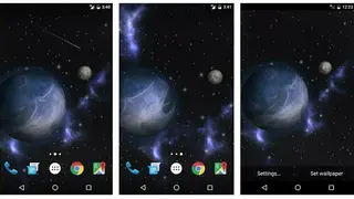 GyroSpace 3D Live Wallpaper screenshot