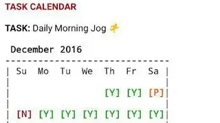 Habit Calendar screenshot