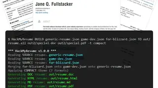 HackMyResume screenshot