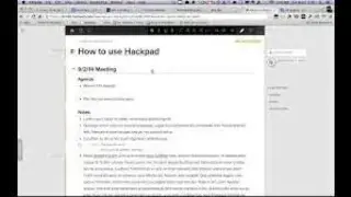 Hackpad screenshot