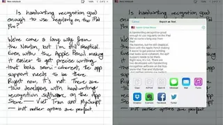 Handwriting screenshot
