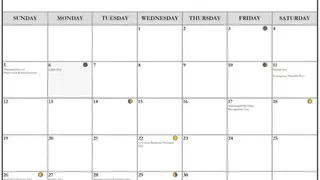 Handy calendar screenshot