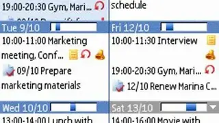 Handy calendar screenshot