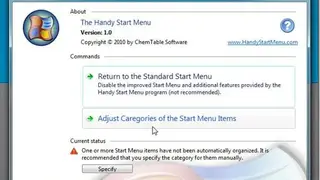 Handy Start Menu screenshot