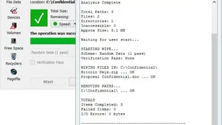 Hardwipe screenshot
