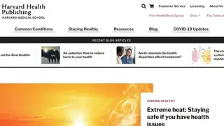 Harvard Health screenshot