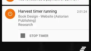 Harvest screenshot
