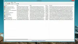 HashMyFiles screenshot