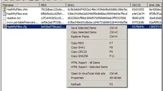 HashMyFiles screenshot