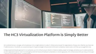 HC3 Virtualization Platform screenshot