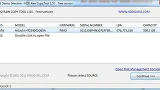 HDD Raw Copy Tool screenshot