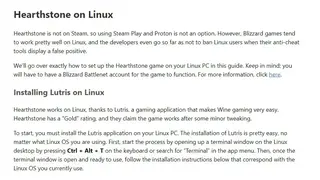 Hearthstone-linux screenshot
