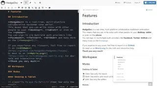 HedgeDoc screenshot