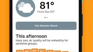 Hello Weather screenshot