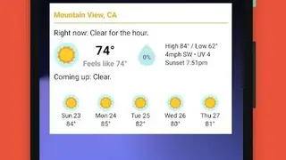 Hello Weather screenshot