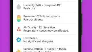 Hello Weather screenshot