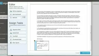 HelloSign screenshot