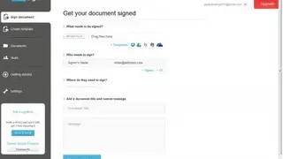 HelloSign screenshot