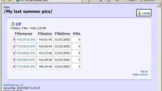HFS (HTTP File Server) screenshot
