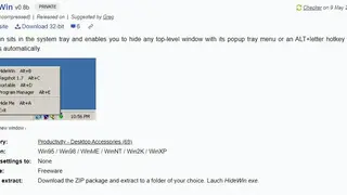 HideWin screenshot