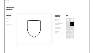 Hipster Logo Generator screenshot